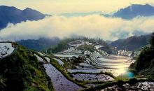 冬天的云和梯田