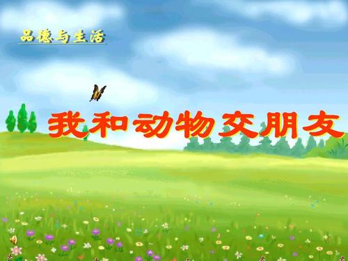 我想和动物做朋友