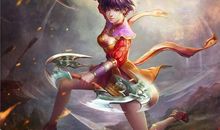 山上观夕色，清圆默