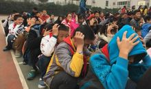 地震逃生演练作文