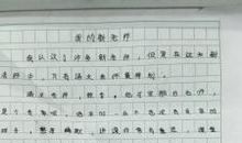 我的新老师作文