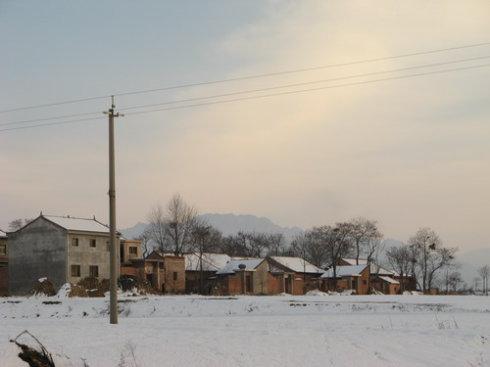 在乡下下雪