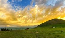 大草原上的日出