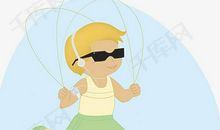 听跳绳落地的声音