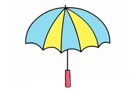 美丽的雨伞画