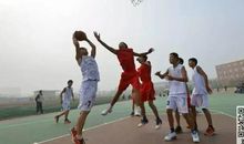 一场的精彩的篮球赛