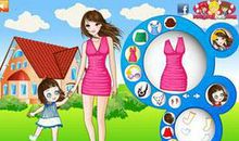 我跟妈妈去逛街