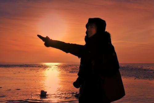 我与夕阳的亲密接触