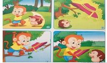 小刺猬上学看图说话