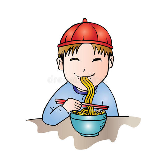 吃面条