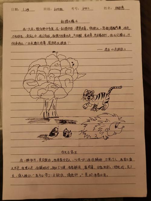 突然的中文考试