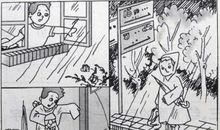 二年级看图写话洗手帕