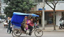 幽默的残疾车夫