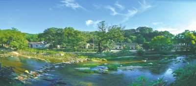 绿色的水和童年的绿色山脉