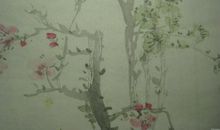 作业纸上的梅花