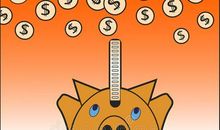 爱臭美的小猪存钱罐