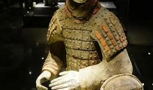 参观兵马俑博物馆