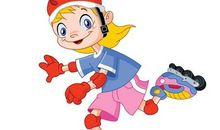 第一次学轮滑作文300字