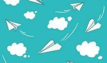 校园里的纸飞机