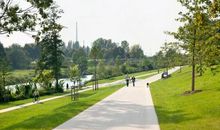 迷人的河滨公园