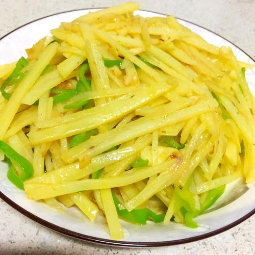 学习煮青椒和土豆丝