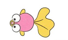 两只可爱的小金鱼