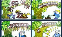 小猴开饭店看图写话