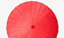 红色油纸伞