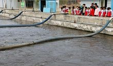 参观污水处理场