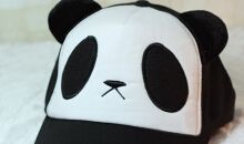 可爱的熊猫帽