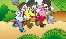 种树看图写话一年级