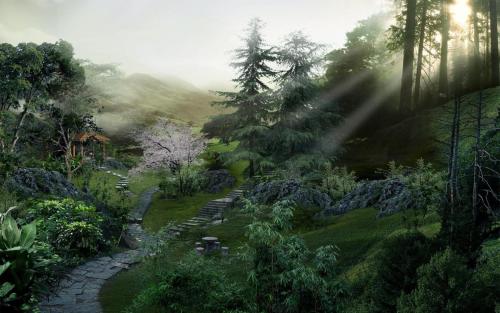 四个季节的校园风光