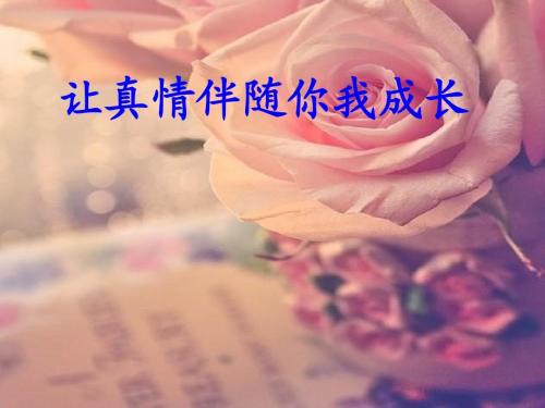 真爱可以帮助我成长