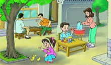 看荷花看图写话