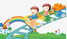 一个人坐过山车