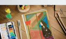 一架纸飞机飞过窗前