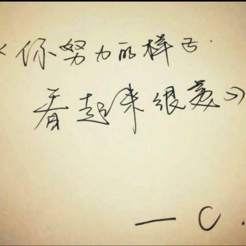 努力的美丽