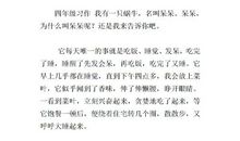 我熟悉的小动物作文300字