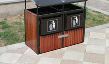 小区里的垃圾桶