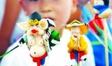 捏糖人老人的手