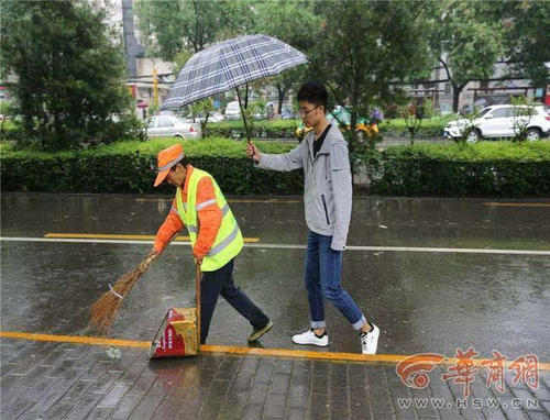 值得尊敬的清洁工