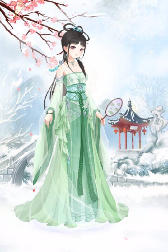 那淡淡的绿色