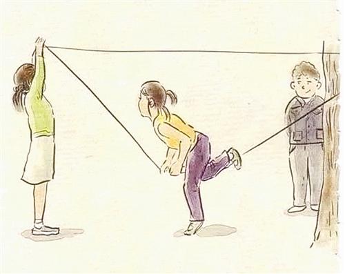 跳橡皮筋