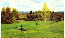 春天里的风景画