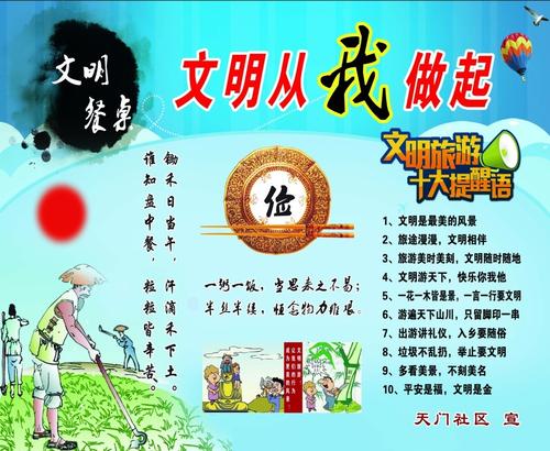 倡导文明从我开始，从小开始