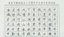 我学会了硬笔书