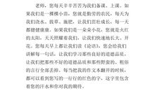 说说我的班主任作文