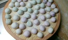 做彩色汤圆