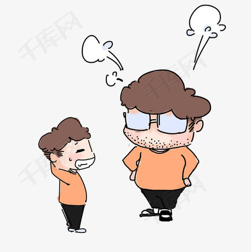 生气的爸爸