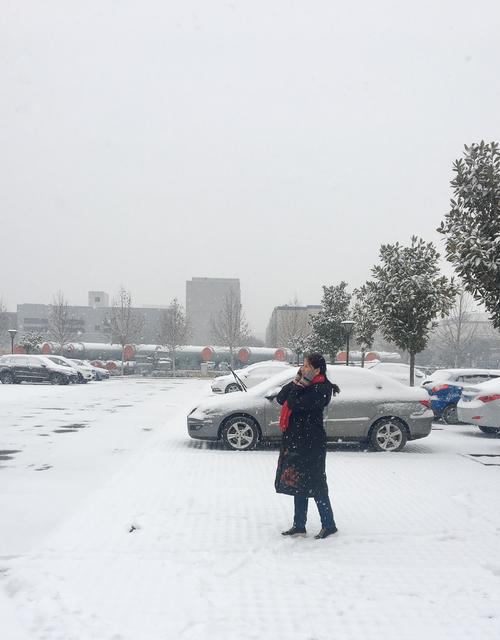 在雪中的童年